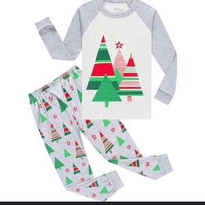 Shelry Christmas Tree Pajama Set Size 4